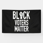  schwarze Wähler Banner (Horizontal)