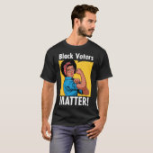 Schwarze Wähler Matter 2020 Wahl Afrikanischer Ame T-Shirt (Vorne ganz)