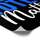 Schwarze Wähler Problem Wähler rechts schwarze Li Poster (Ecke)