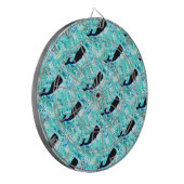 Schwarze Wale Dartscheibe (Vorderseite Links)