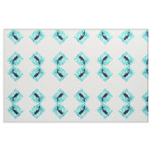 Schwarze Wale Muster blau/weiß Stoff (Fat Quarter (45,7 x 55,9 cm))