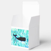 Schwarze Wale unter Wasser Geschenkschachtel (Geöffnet)
