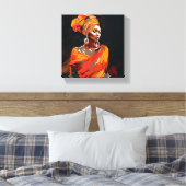 SCHWARZE WALL ART LEINWANDDRUCK (Insitu (Schlafzimmer))