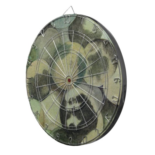 Schwarze Walnüsse Dartscheibe (Vorderseite rechts)