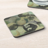 Schwarze Walnüsse Getränkeuntersetzer (Linke Seite)