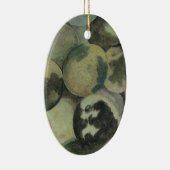 Schwarze Walnüsse Keramik Ornament (Rechts)