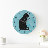Schwarze Wand-Uhr Große Wanduhr (Zuhause)