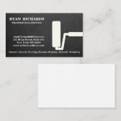 Schwarze Wandgemälde Visitenkarte (Vorne/Hinten)