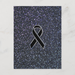 Schwarze Wandverkleidung Postkarte