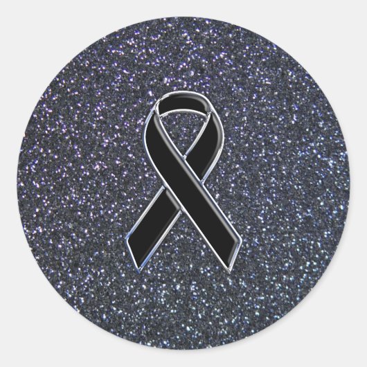 Schwarze Wandverkleidung Runder Aufkleber (Vorderseite)