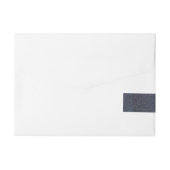 Schwarze Wandverkleidung Rundum-Adressaufkleber (Rückseite)