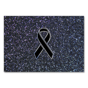 Schwarze Wandverkleidung Tischnummer