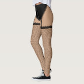 Schwarze Wäsche (Franzosen geschnitten) Leggings (Links)