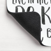 Schwarze Wasserfarbe Inspirative Worte Gold Herz Mousepad (Ecke)