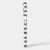 Schwarze Wasserfarben Case-Mate iPhone Hülle (Rückseite / Links)