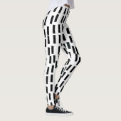 Schwarze Waves Leggings (Rechts)