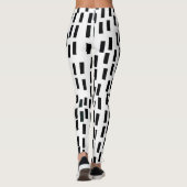 Schwarze Waves Leggings (Rückseite)