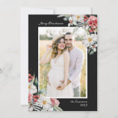 Schwarze Weihnachten Elegante Foto Collage Ferienk (Vorderseite)