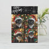 Schwarze Weihnachten Foto Collage meowa Weihnachte (Stehend Vorderseite)