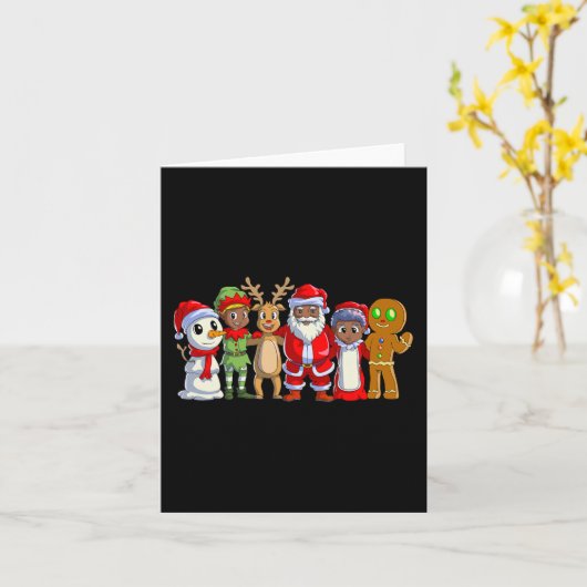 Schwarze Weihnachten nach Afrika Karte (Gelbe Blume)