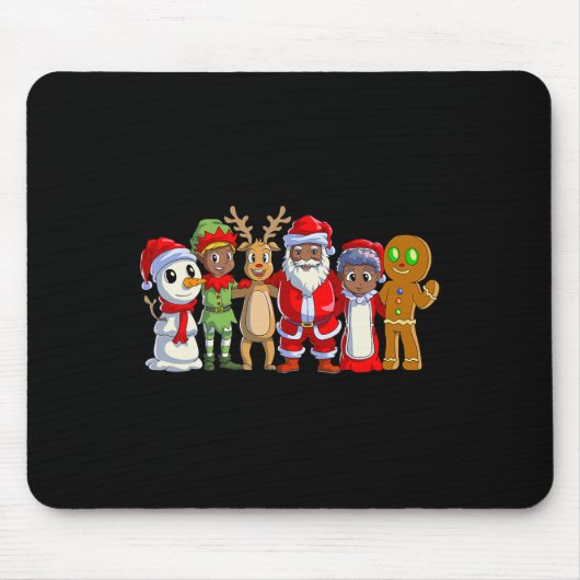 Schwarze Weihnachten nach Afrika Mousepad (Vorne)