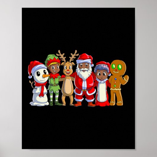 Schwarze Weihnachten nach Afrika Poster (Vorne)