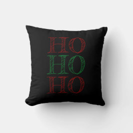 Schwarze Weihnachts-Wurfkissen Kissen