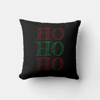 Schwarze Weihnachts-Wurfkissen Kissen