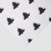 Schwarze Weihnachtsbaumen Muster Gewebe Papier (Detail)