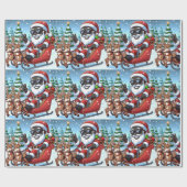 Schwarze Weihnachtsdekorationen - Wrapping Paper Geschenkpapier (Flach)