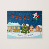 Schwarze Weihnachtsnachtsnacht Puzzle (Horizontal)