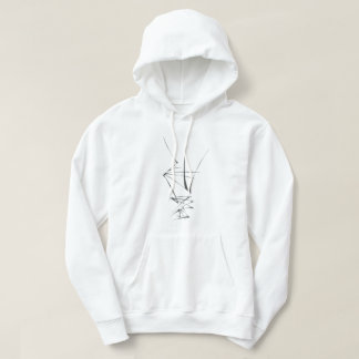 Schwarze Weiße Abstrakte Stammes-Tattoo-Kunst Hoodie