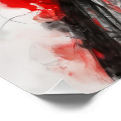 Schwarze Weiße Asiatische Frauen zeichnen Poster (Ecke)