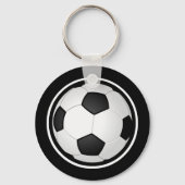 Schwarze, weiße, billige Schlüsselanhänger Fußball (Rückseite)