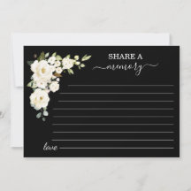 Schwarze weiße Blume - Gedächtnisübertragung