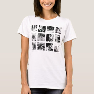 schwarze/weiße Ikonen T-Shirt