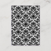 Schwarze, weiße, Lila Herzklappen Begleitkarte (Rückseite)