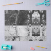 Schwarze weiße seidenpapier (Basteln)