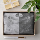 Schwarze weiße seidenpapier (Geschenk)