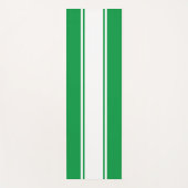 Schwarze weiße Streifen Meer grüner Hintergrund Yogamatte (Vorderseite)