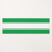 Schwarze weiße Streifen Meer grüner Hintergrund Yogamatte (Vorderseite (Horizontal))