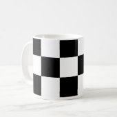 Schwarze, weiße Tasse (Vorderseite Links)