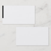 Schwarze weiße Visitenkarte, schwarze Touch Visitenkarte (Vorne/Hinten)