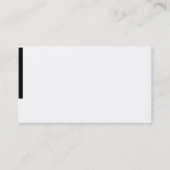 Schwarze weiße Visitenkarte, schwarze Touch Visitenkarte (Vorderseite)