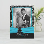 Schwarze, weiße Wasserschneeflocken Danke Karte - (Stehend Vorderseite)