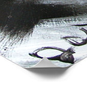 SCHWARZE WELLEN POSTER (Ecke)