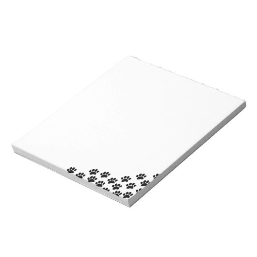 Schwarze Welpenpfeifendrucke mit benutzerdefiniert Notizblock (Rotiert)