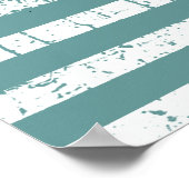 Schwarze Welt mit Streifen Poster (Ecke)