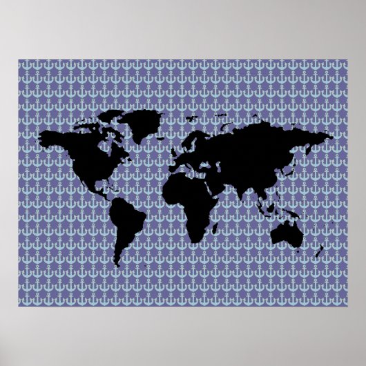 Schwarze Welt/Referenzmuster Poster (Vorne)