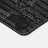 Schwarze Weltkarte Schreibtischunterlage (Ecke)